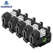 AIMO 5 упак./лот 24 мм черный на белом фоне tze 251 tze-251 tze251 tze лента для маркировки Производитель Совместимость Брат для p сенсорный экран
