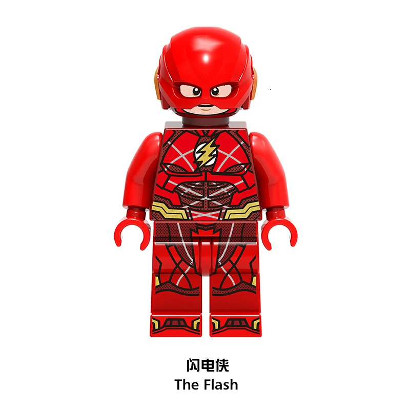 DC Flash Super Heroes красный желтый черный флэш Джесси Быстрый Каратель капитан Британия строительные блоки детские игрушки Фигурки - Цвет: Wood