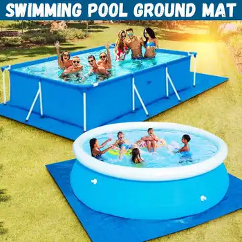 

Swimming Pool Cover Dust Rainproof Pool Cover Blue Round Tarpaulin Durable For Family Garden Pools Swimming Pool Accessories