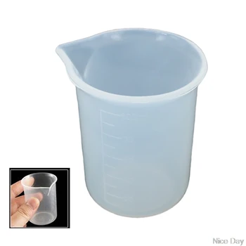 

100ML Silicone Measuring Cup Handmade DIY Crystal Epoxy Making Tools Glue Resin Mixed Measure Gadgets A29 20 Dropship