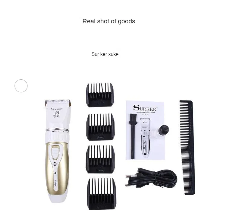 Rechargeable Pet Electric Shaver Ceramic Cutter Head Strong Power Electric Pet Hair Cutter
