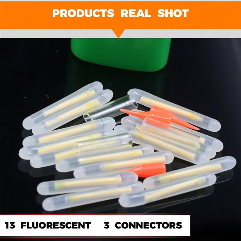 15Pcs night fishing light stick fishing fluorescent pole light night float beautiful glow stick fishing Поплавки 30S16 (12)
