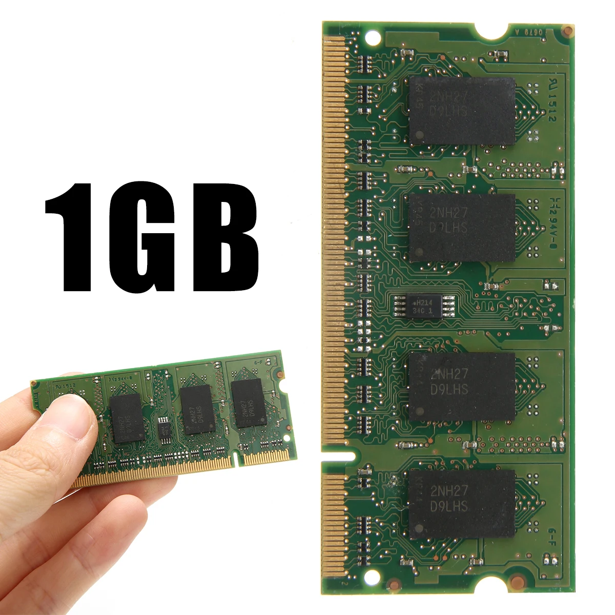 Оперативная память Pohiks DDR2 1 Гб оперативная 667 МГц PC2 5300 DIMM 200-Pin без коррекции ошибок