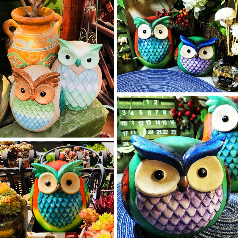 OUSSIRRO окрашенные совы керамические предметы интерьера украшения для комнаты