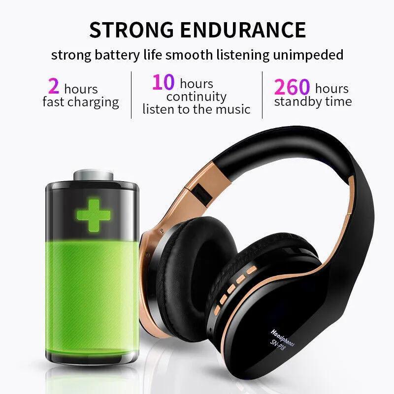 3 цвета Bluetooth 5,0 гарнитура складные наушники супер бас стерео накладные наушники