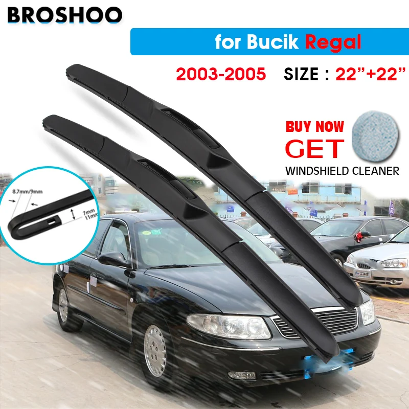 Car Wiper Blade For Buick Regal 22"+22" 2005 Onwards Auto Windscreen