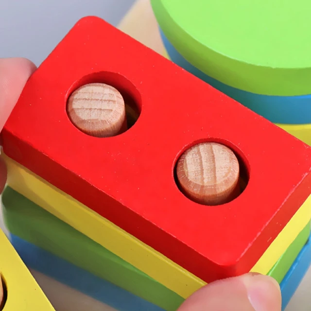 Puzzle Sorting Toy for Toddler Baby Kids Fishing Game Educational Game High-quality Beech Wood Made in China, for Kids D5QA 4