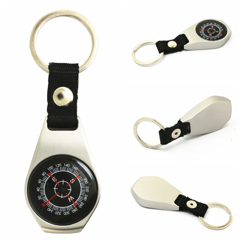 Цинковый сплав Компас брелок Кемпинг Альпинизм Туризм Компас крюк брелок Открытый скалолазание инструменты для выживания
