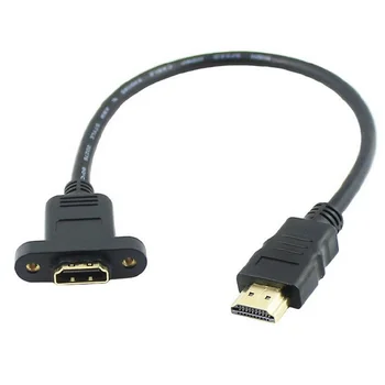 

HDMI A 1.4 19Pin Male to Hdmi A Type Female Extension Cable with Screw Hole 30cm