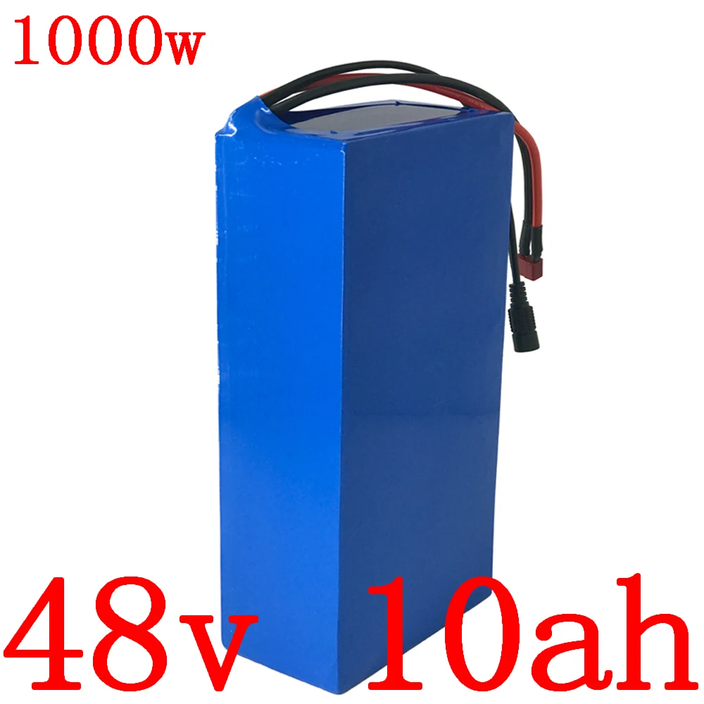 48V 1000W lithium battery 48V 10ah 13ah 15ah Li-ion battery pack 48V 10ah electric bike battery with 30A BMS and 2A charger ZHK 