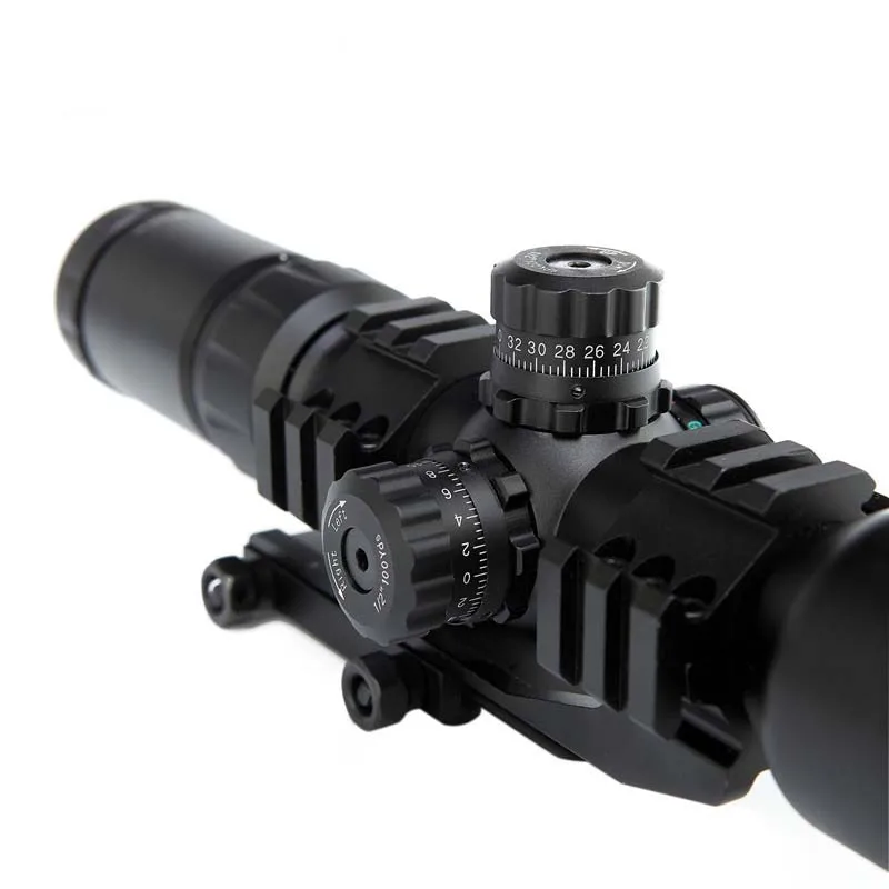 Ar15 части тактический оптический прицел на винтовку 1,5-5x40BE с рельсовым кронштейном красного и зеленого цвета для охотничьей винтовки