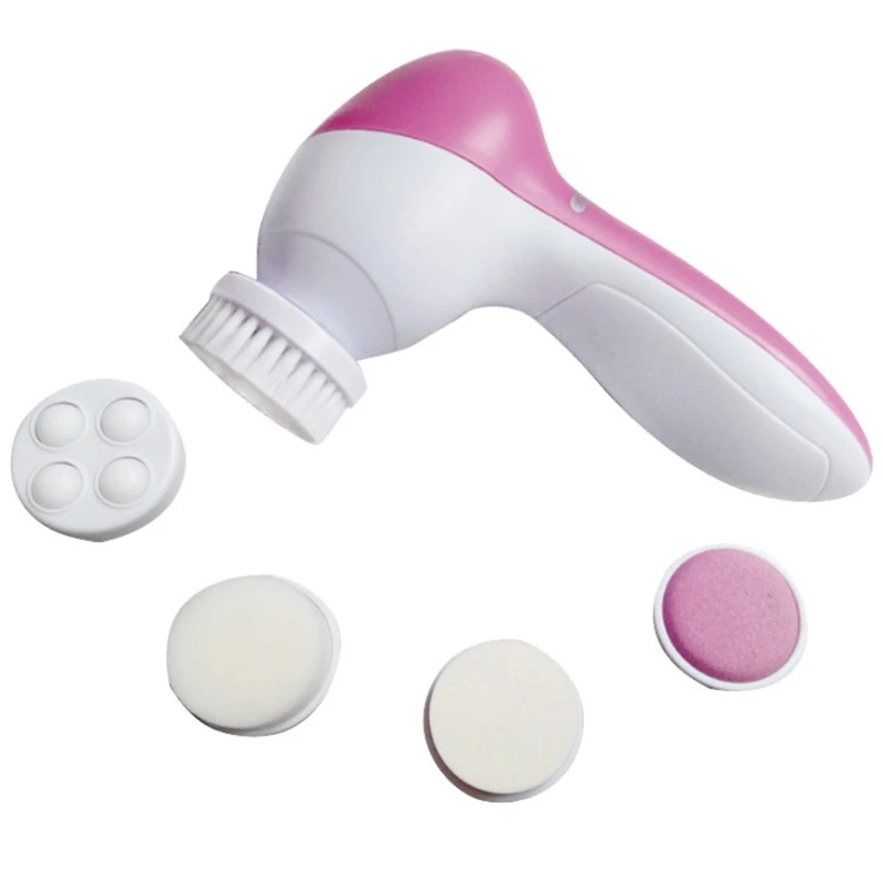 5in1 Pro Face Facial Cleansing Brush Spa Skin Care Massage Exfoliator Deep Clean 2