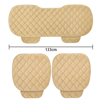 SEAMETAL Plush Car Seat Cover Anti Slip Soft Seat Cushion Auto Chair Protector Pad Universal for Sedan Suv Pick-up Truck 6