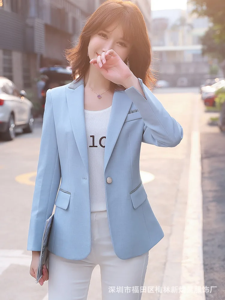

2020 Spring And Summer Autumn WOMEN'S Long Sleeve Business Suit Formal-WOMEN'S Coat Interview Sale Ol Slim Fit Work Clothes