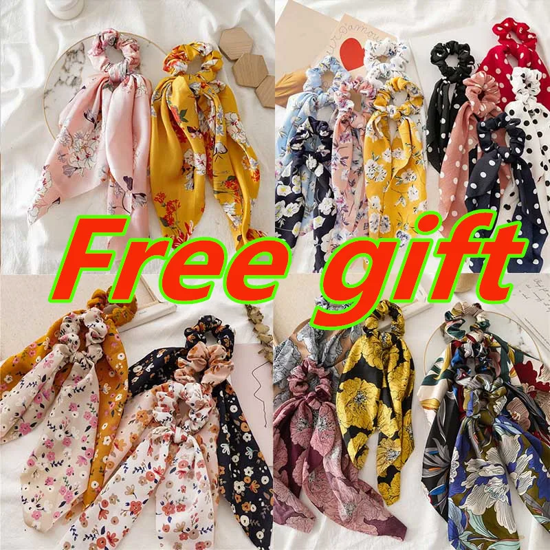 

Fashion Bow Streamers Hair Ring Fashion Ribbon Girls headband Scrunchies Horsetail Tie Solid Headwear for women Hair Accessorie