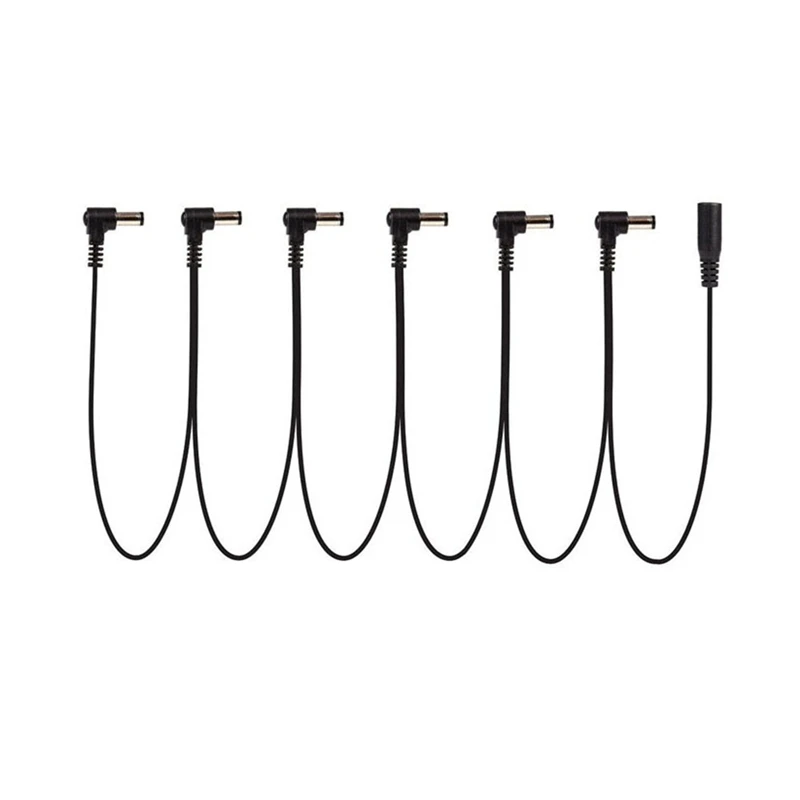 

Electric Guitar Effect Pedal Daisy Chain Power Supply Cable 9V DC 1A Multi-Interface Connecting 1 to 6 Cable Splitter Cord Right