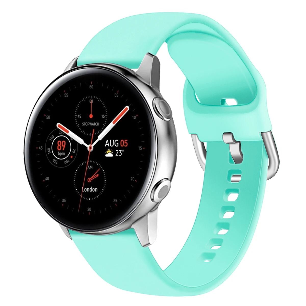 Для samsung Galaxy Watch Active 2 40 мм ремешок водонепроницаемый гибкий мягкий силиконовый сменный ремешок для Galaxy Active 2 40 мм - Цвет: No.9