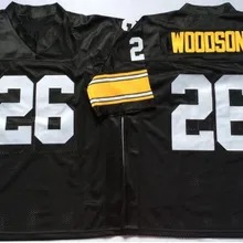 Мужская футболка с вышитым логотипом Rod Woodson 26 black high school FOOTBALL