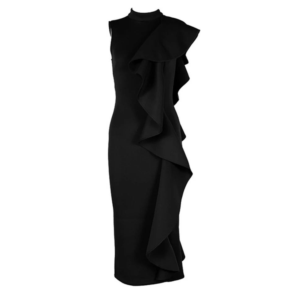 2017-New-Summer-Fashion-Dress-Women-Sexy-White-Yellow-Blue-Dress-High-Neck-Sleeveless-Ruffles.jpg_640x640 (3)