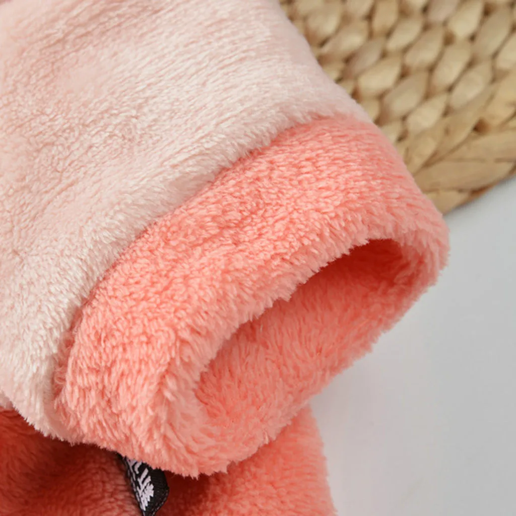 Милый комбинезон для животных розовый собака рубашка с рисунком «кошка» Толстовка уши ветрозащитный жилет Зимняя одежда жилет куртка#4