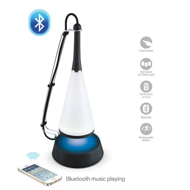 

Modern design smart touch swith bluetooth speaker long life multi-function beautiful office lamp hotel lamps