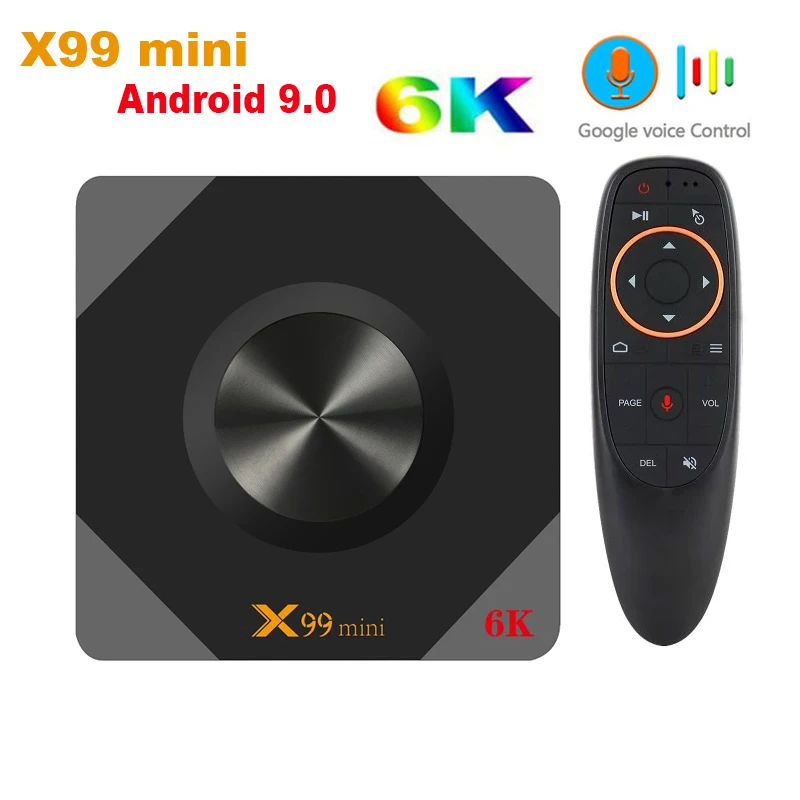 Смарт ТВ приставка SZILBZ x99 мини на Android 9 0 четырехъядерный Allwinner H6 поддержка 6K 2 4G Wi Fi