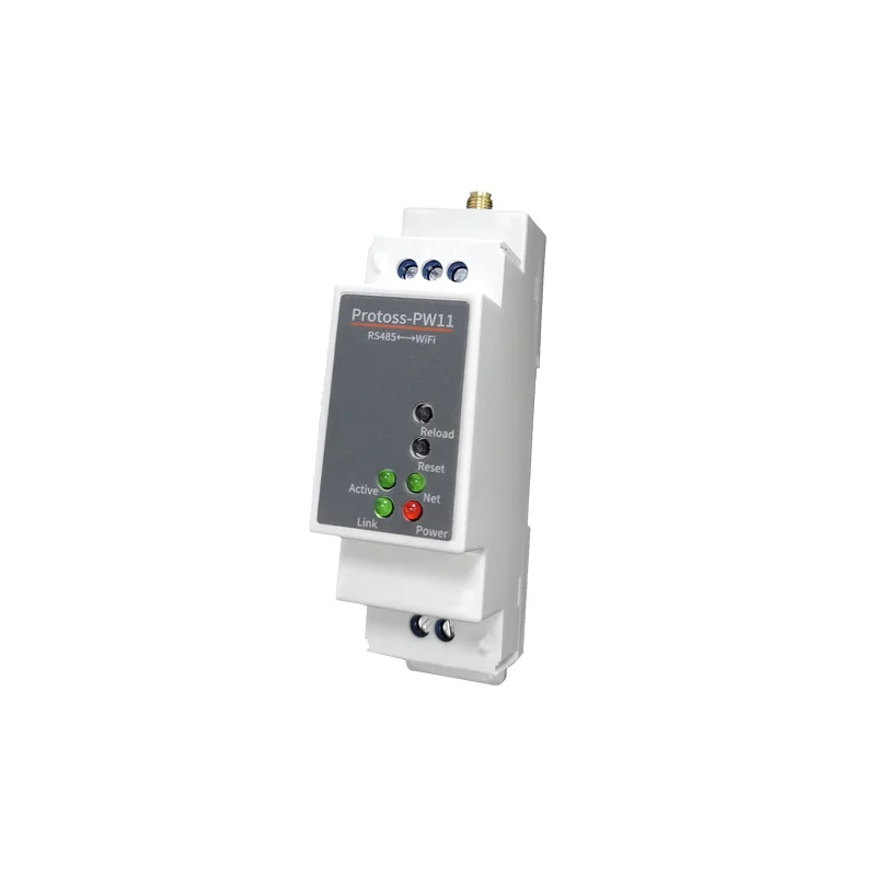 Montaje de carril estándar DTU RS485 a servidor serie WIFI IOT220V AC PW11