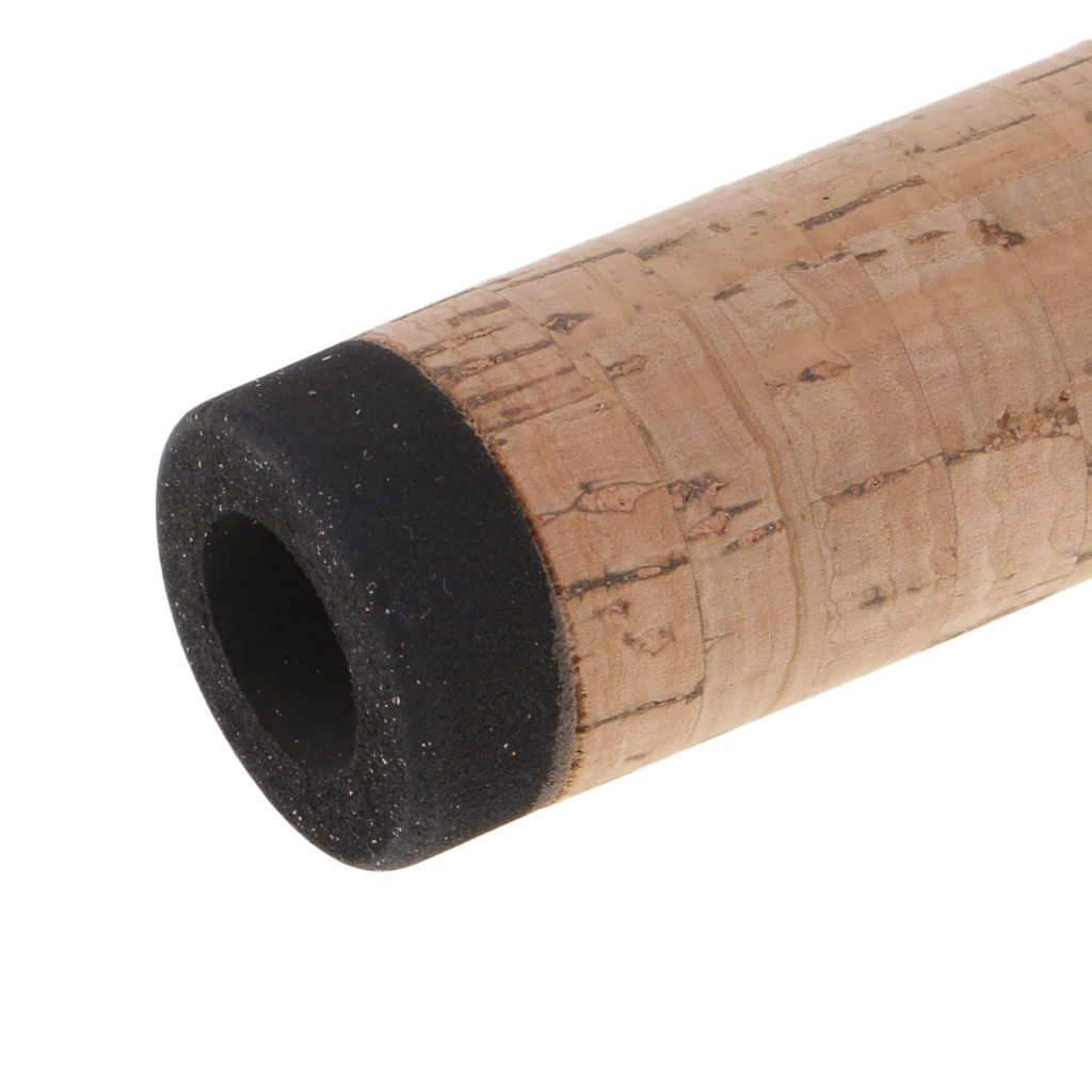 Soft Spinning Fishing Rod Cork Handle Split Grip Kit & Reel Seat for Rod Building and Repair
