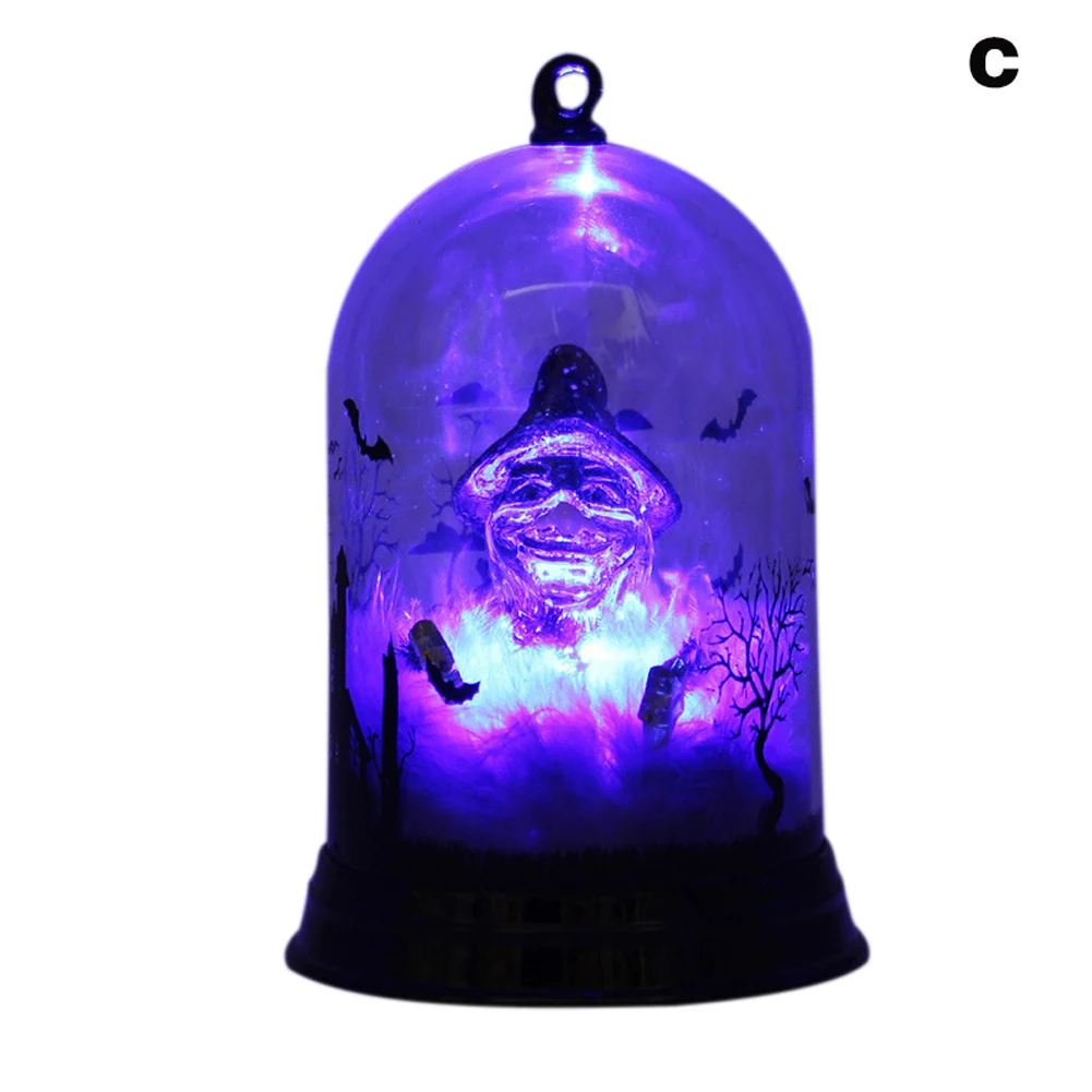 Witch Newly Halloween LED Light Witch/Cat/Pumpkin/Candle Lamp Party Bar Hanging Home Decoration Lantern - Цвет: Witch