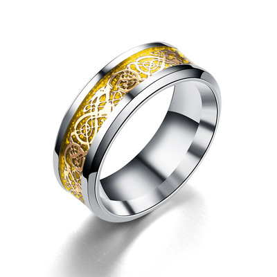 Dragon Ring For Men Women Wedding Stainless Steel Jewelry