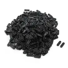 500 шт 4x1 мм черный пластиковый зажим для кабеля крепежный крепеж