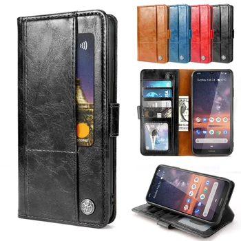 

For Nokia 7.2 Case Matte Leather Wallet Protective Flip Stand Shockproof Armor Cover For Nokia 7.2 Case Card Slot