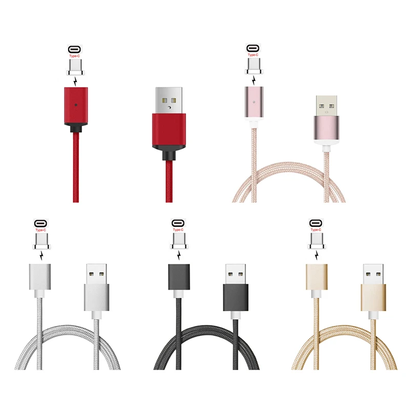 Плетеный Магнитный Кабель зарядного устройства микро-usb для samsung LG G5/V20 huawei P9