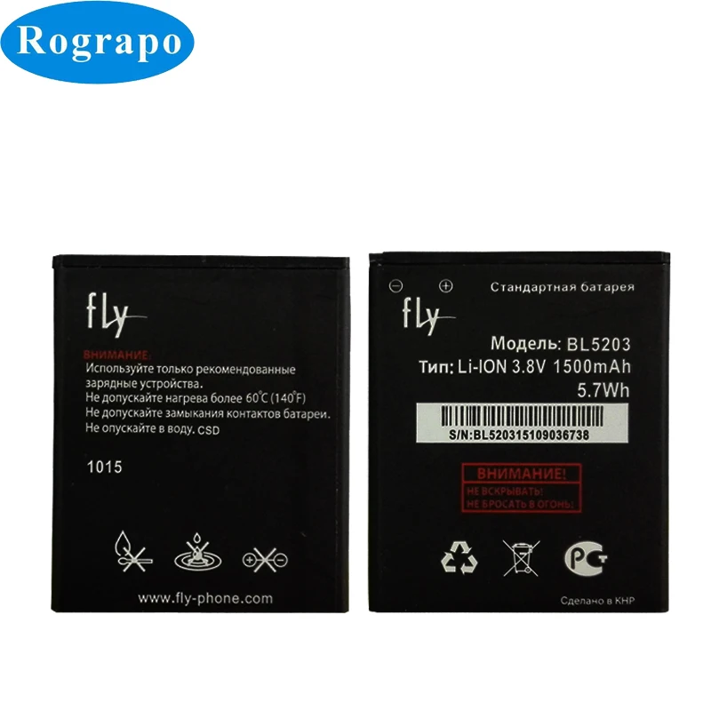 Новинка 1500 мАч BL 5203 сменная батарея Bateria Batterie для Fly IQ442 Quad Miracle 2 BL5203 мобильный
