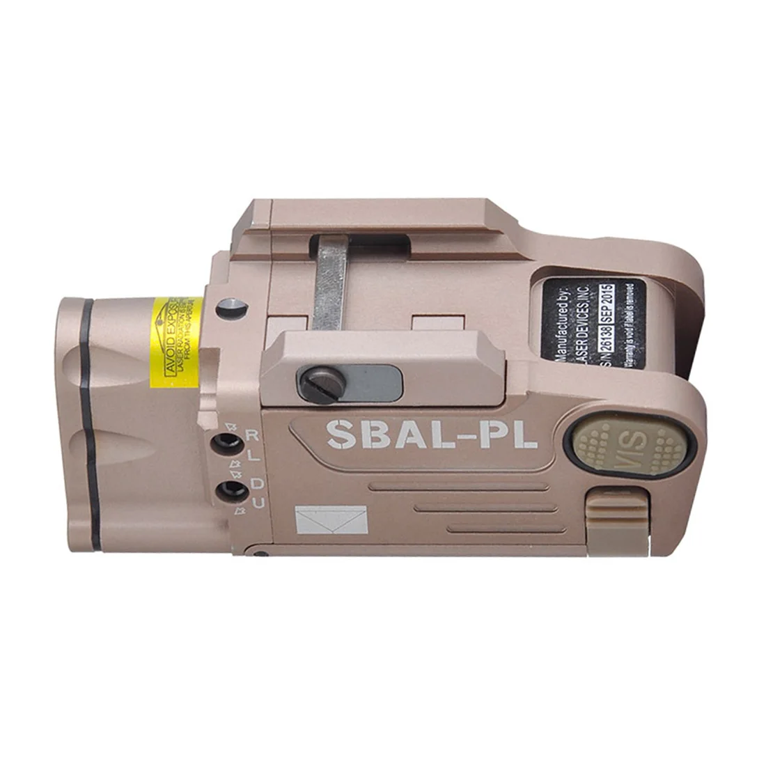 SBAL-PL тактический охотничий светодиодный красный лазерный фонарик для стандартного бластера с 20 мм Рельсом/m1913-тан