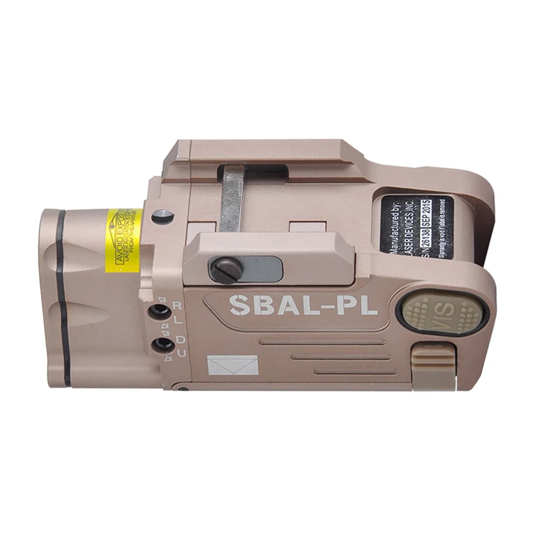 

SBAL-PL Tactical Hunting LED Red Laser Flashlight for Standard Blaster with 20mm Rail / M1913 - Tan