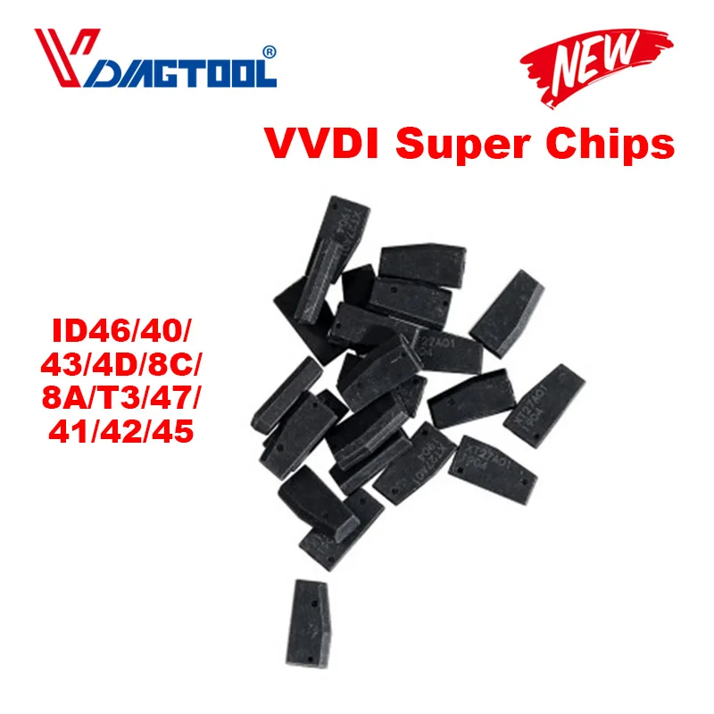 

Xhorse VVDI Super Chip Transponder For ID46/40/43/4D/8C/8A/T3/47/41/42/45/ID46 For VVDI2 VVDI Key Tool /Mini Key Tool 20pcs/lot