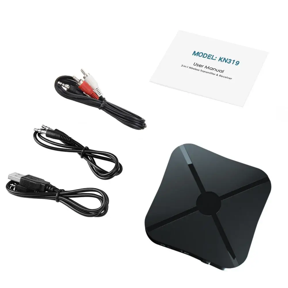 Black Высокое качество 2-в-1 Bluetooth Беспроводной аудио передатчик приемник 4,2 адаптер ТВ передатчик музыкальный приемник для автомобиля - Цвет: Black