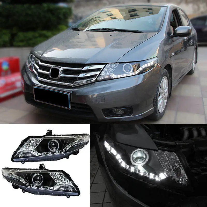

For Honda City(2001/2009-2004/2012) Auto Front Headlight WITH Xenon High Light+Angle Halo