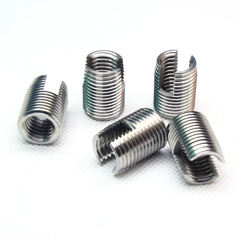 Self Tapping insert nut Bushing 302 slotted type Wire Thread Repair Insert M2 M2.5 M3 M4 M5 M6 M8 M10 M12