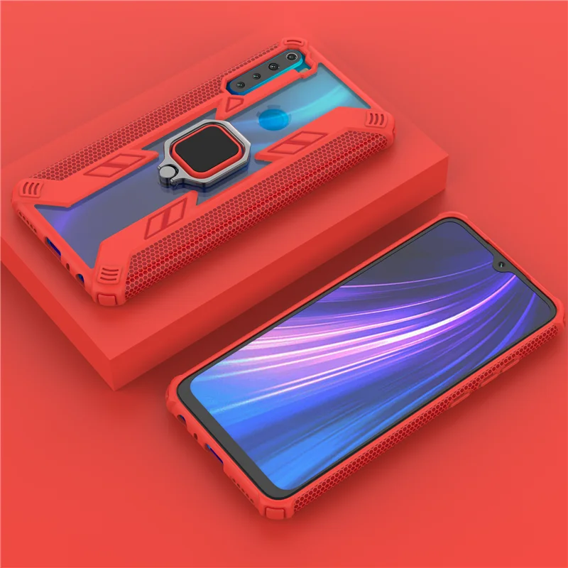 10 шт./лот ударопрочный Прозрачный чехол для телефона Xiaomi 8 Lite 9T для Redmi K20 Note 7 8 Pro автомобильный держатель кольцо