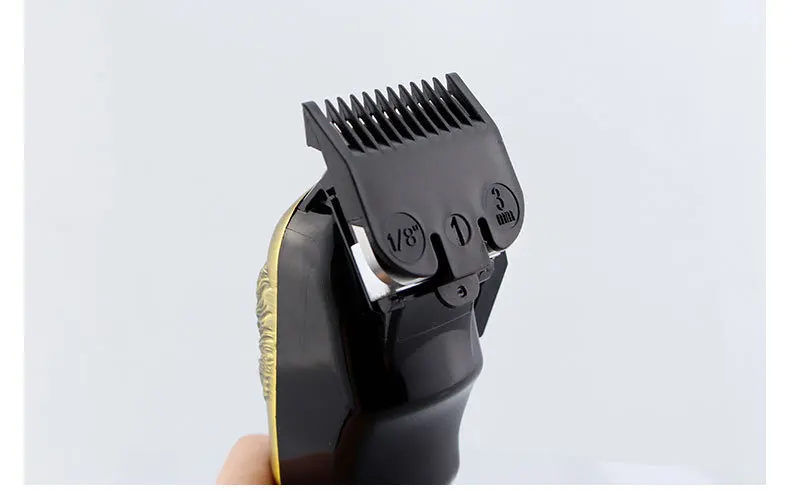conjunto barbeiro clipper de cabelo limite pente