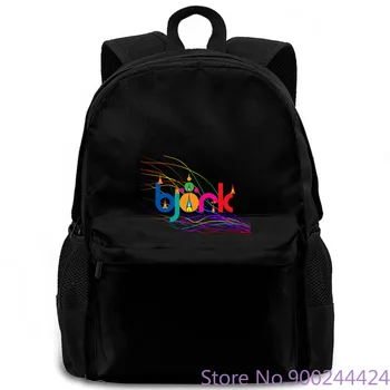 

BJORK Singer Alternative Electronica Trihop - Colors Base women men backpack laptop travel school adult student