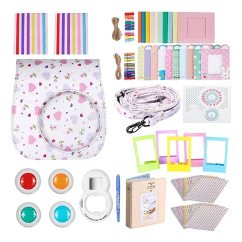 

Accessories Kit for Fujifilm Instax Mini 8 / 8S: Box / Album / Selfie Lens / Color Filter / Table Frame / Hanging Wall Frame / D