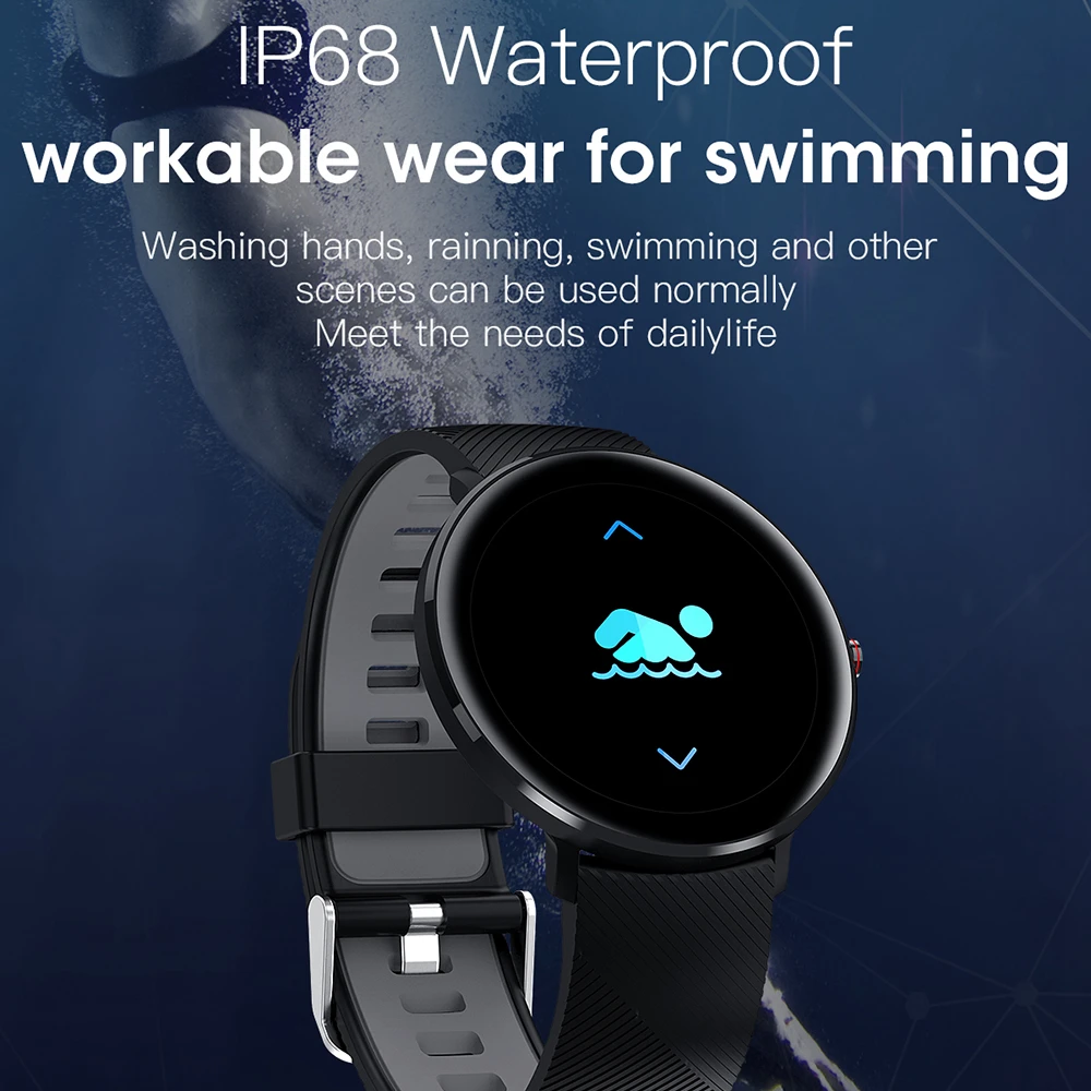 Умные часы UTELITE L10 спортивные часы с Bluetooth IP68 Водонепроницаемые ЭКГ монитор сердечного ритма и артериального давления для мужчин для телефона Xiaomi huawei