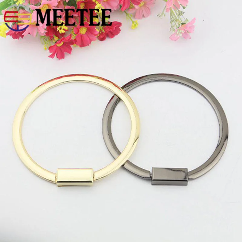 Meetee 2/4 шт 10 см сумка металлическая ручка аксессуары женская ремешок ручки пряжки