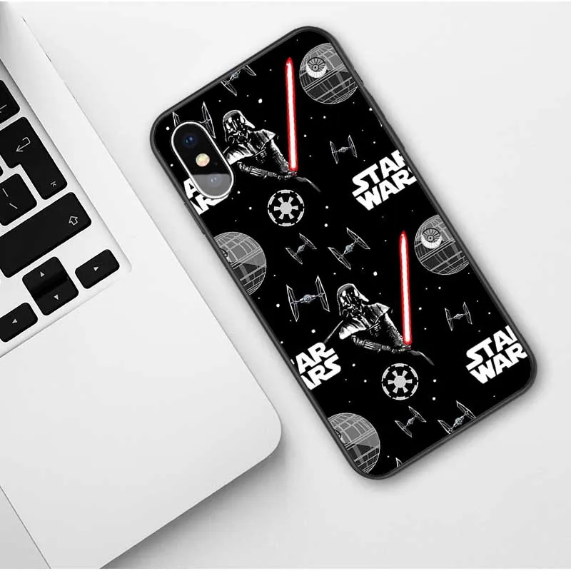 Звездные войны BB8 Штурмовик Дарт Вейдер Мягкий ТПУ чехол для телефона чехол для iPhone 6 6s Plus 7 8 Plus 5S SE X Xs Max XR Coque Fundas