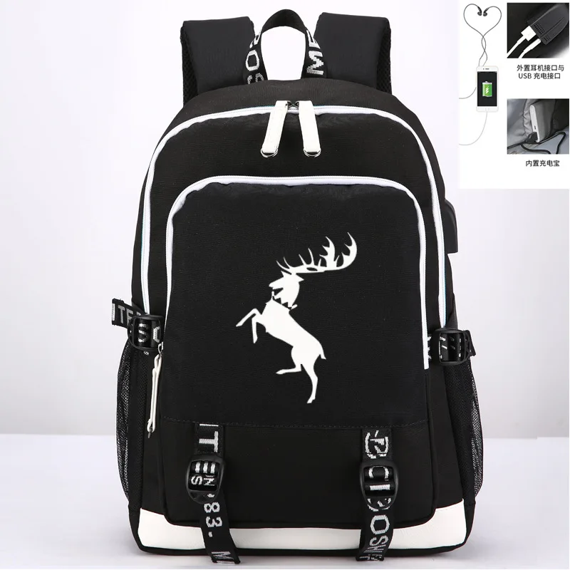 

Game of Thrones of Game Game of Thrones Backpack USB School Bag Backpack Amount