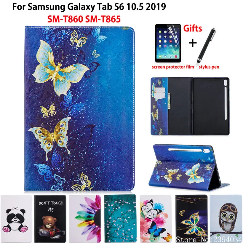 Чехол для Samsung Galaxy Tab S6 10 5 SM-T860 SM-T865 T860 2019 &quotчехол планшета модный окрашенный