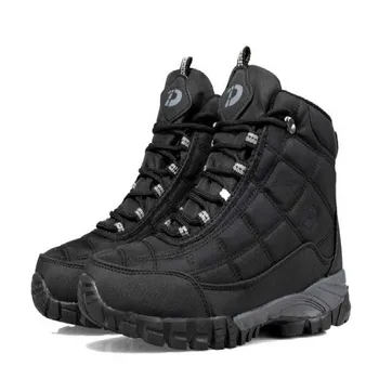 

Swonco Warm Winter Shoes Men Snow Boots Hgh Top Sneakers Plush Fur Winter Ankle Boots Men Warm Cotton Padded Shoes 2020 New